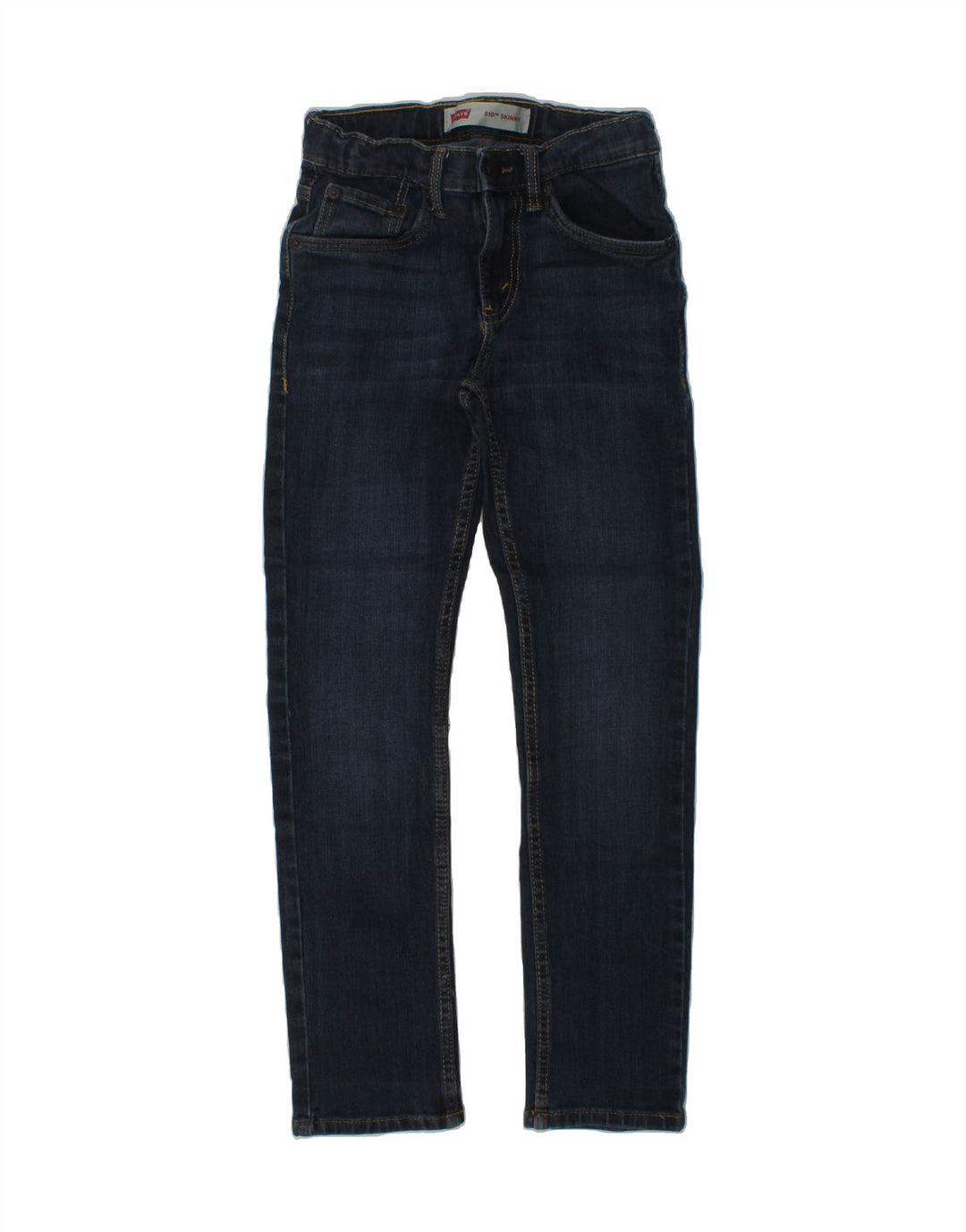 LEVI'S Girls 510 Skinny Jeans 9-10 Years W25 L25 Navy Blue Cotton | Vintage Levi's | Thrift | Second-Hand Levi's | Used Clothing | Messina Hembry 
