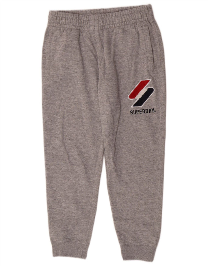 Superdry muške grafičke trenirke Hlače Joggers srednje sive fleke
