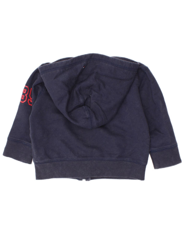 Tommy Hilfiger pulover s kapuljačom s patentnim zatvaračem za dječake 9-12 mjeseci tamnoplavi