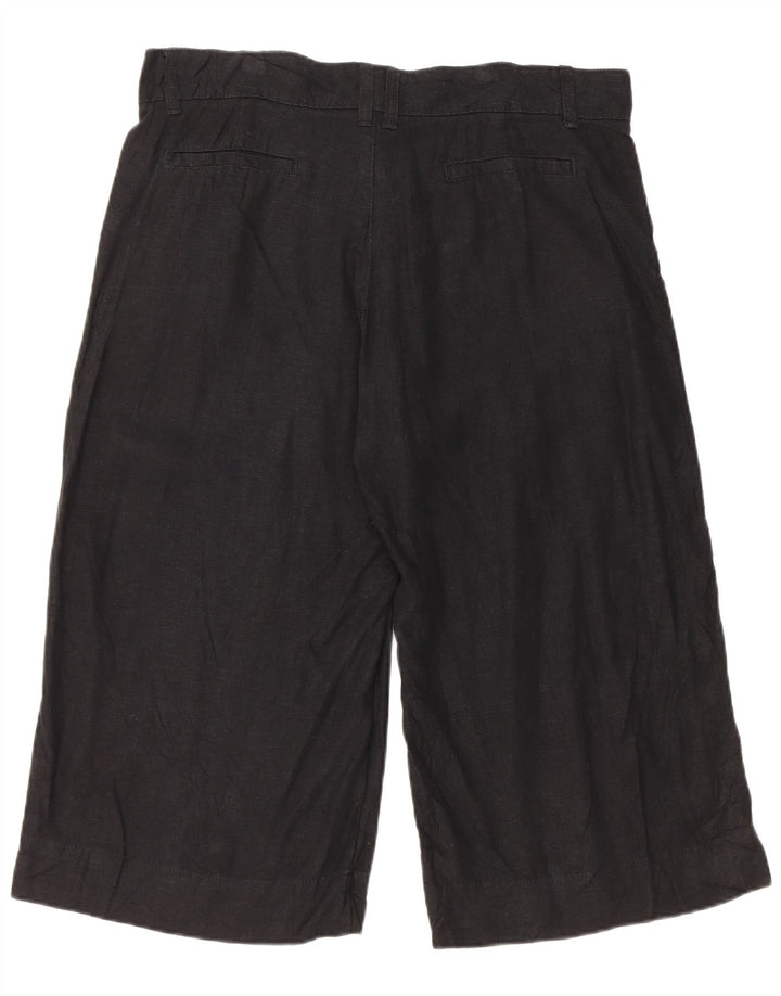 LEE Ženske bermude US 14 Large W36 crna lanena