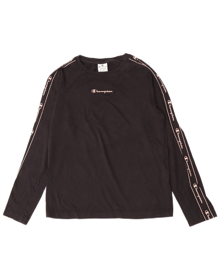 Champion ženska majica dugih rukava s grafikom UK 12 srednje crna