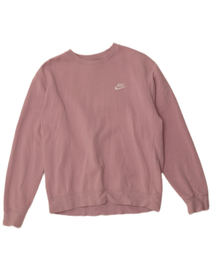 Ženska majica Nike UK 14 Srednje ružičasti pamuk