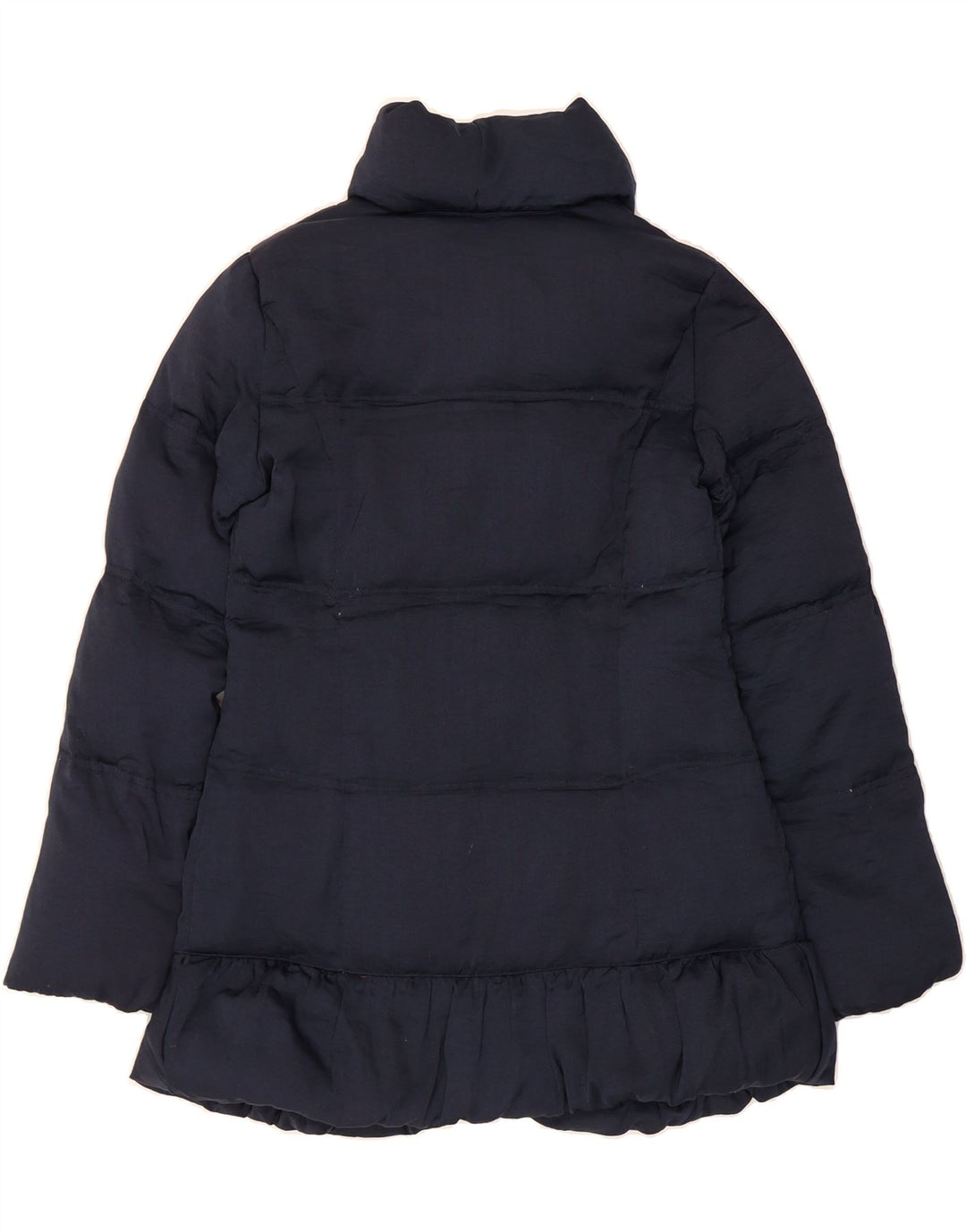 LAURA ASHLEY Womens Padded Coat UK 8 Small Navy Blue Polyester Vintage Laura Ashley and Second-Hand Laura Ashley from Messina Hembry 