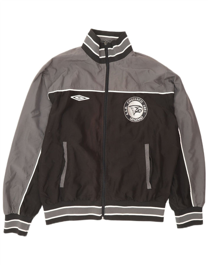 Umbro muška trenirka s grafičkim motivima, velika siva jakna od poliestera