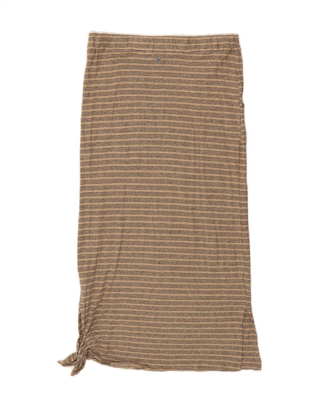 PRANA Womens Straight Skirt Medium W30  Beige Striped Hemp Vintage Prana and Second-Hand Prana from Messina Hembry 