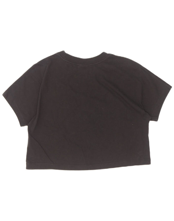 Nike Ženska skraćena majica kratkih rukava UK 16 Large Black Cotton