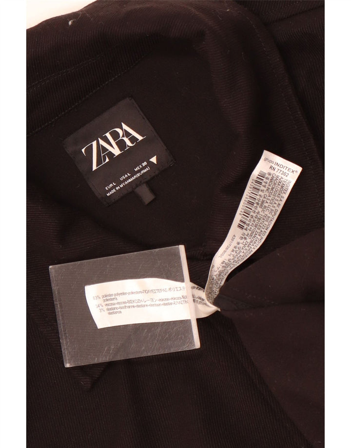 Zara ženska prevelika bomber jakna UK 16 veliki crni poliester