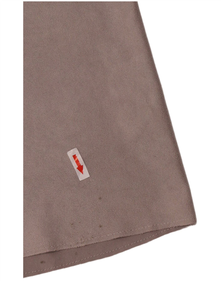 Esprit ženski trenč kaput od umjetne antilop kože UK 14 srednje sivi poliester