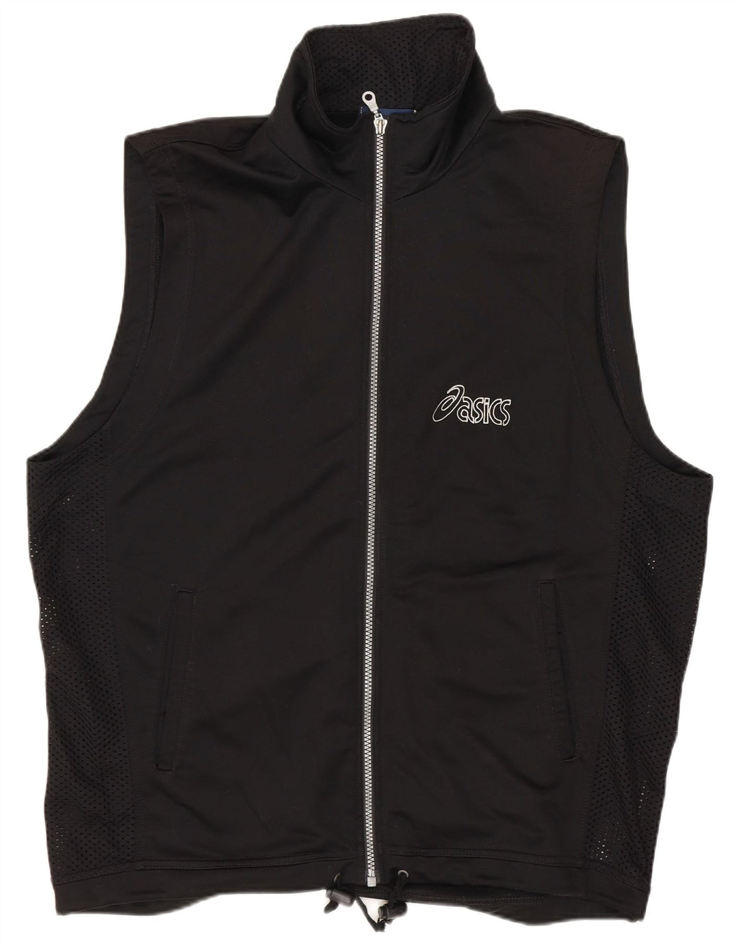 Velika crna muška trenirka bez rukava s grafičkim motivima