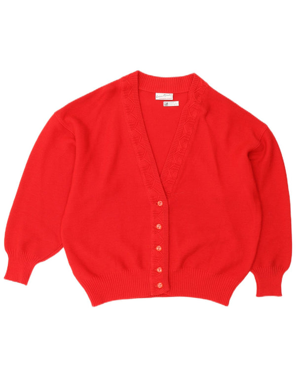 Vintage ženski kardigan džemper EU 44 XL od crvene vune