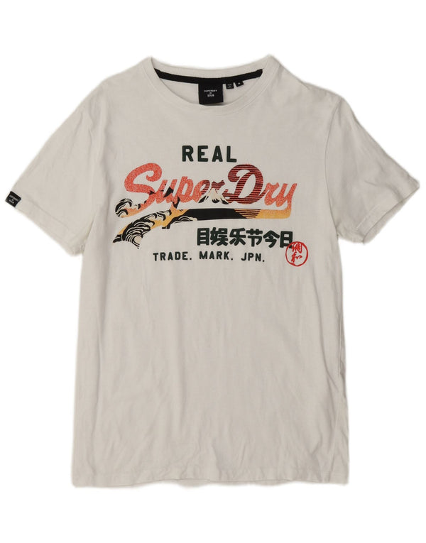 Superdry muška grafička majica kratkih rukava Srednje bijeli pamuk