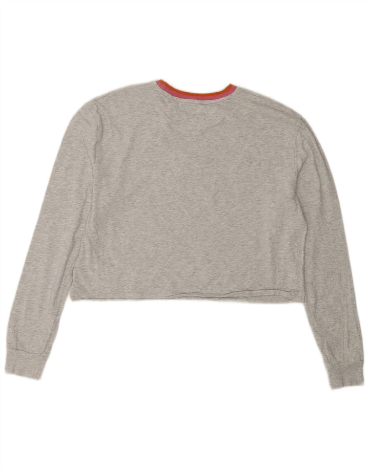 Tommy Hilfiger ženska prevelika majica dugih rukava UK 10 Mala siva