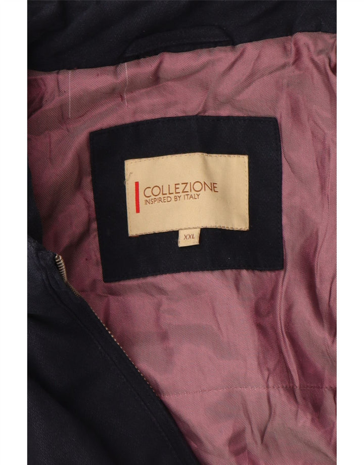 Vintage muška bomber jakna UK 44 2XL tamnoplava