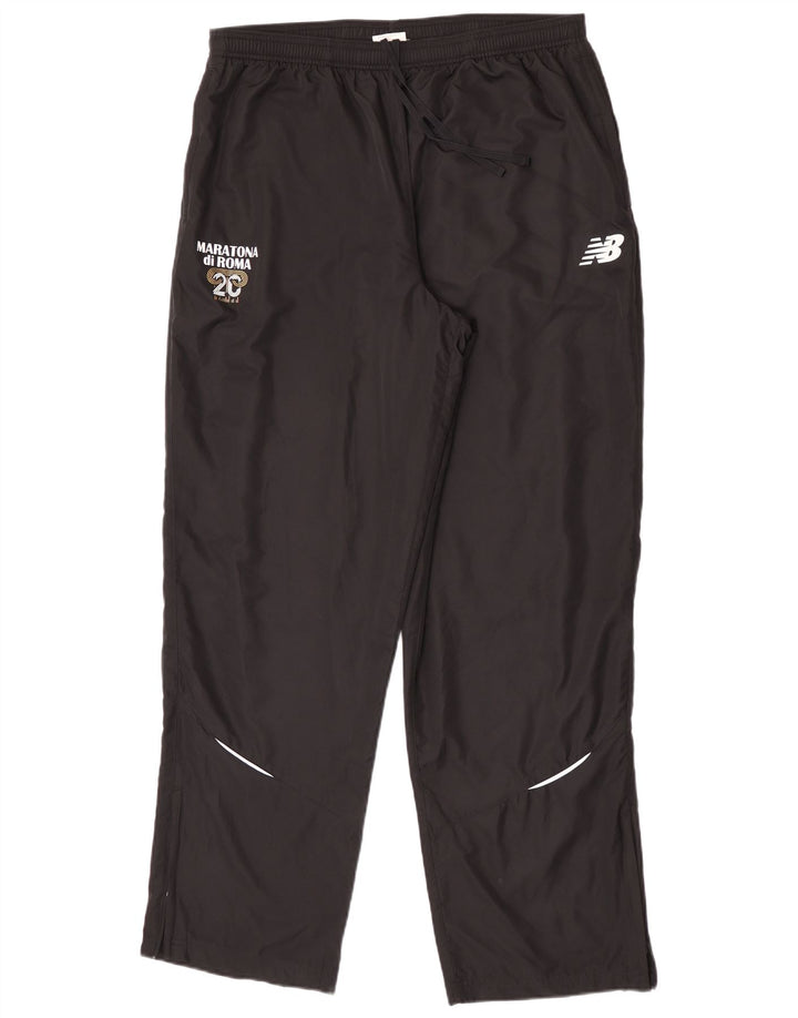 NEW BALANCE Muške hlače od trenirke s grafičkim motivima XL, crni poliester