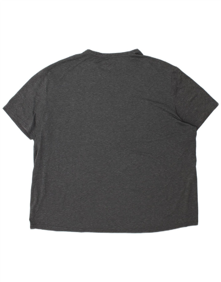 RUSSELL ATHLETIC Dri-Power majica kratkih rukava Top 3XL sivi flekasti poliester