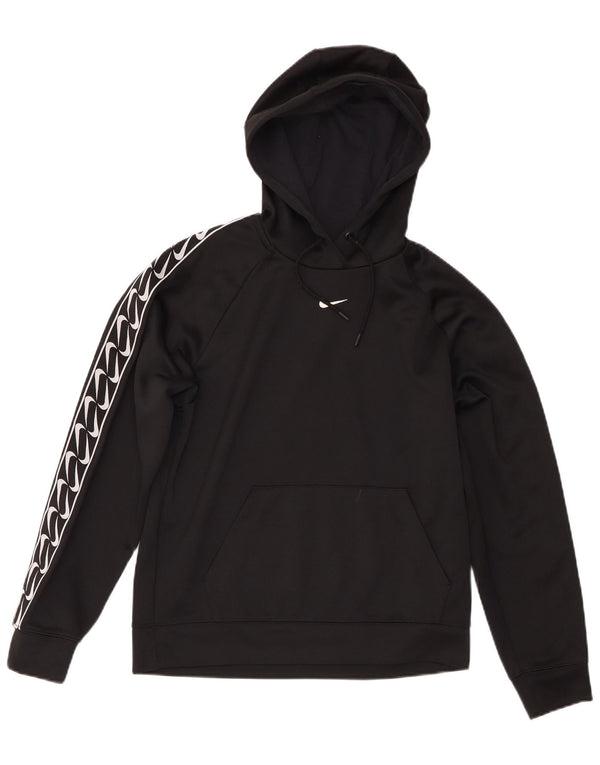 Ženska majica s kapuljačom Nike Graphic Oversized UK 6 XS crni poliester