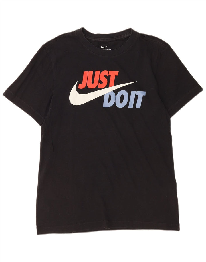 Nike Muška majica kratkih rukava s grafičkim motivima, mala, crna pamučna