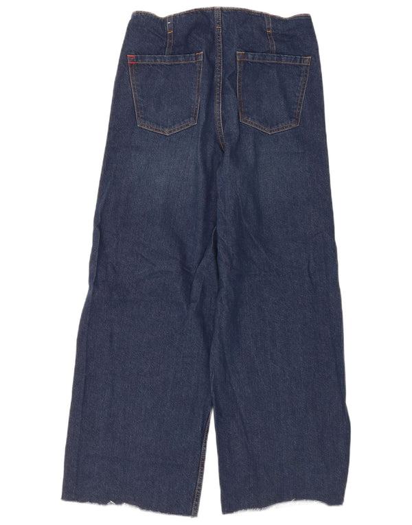 Zara Girls Baggy široke traperice 13-14 godina W30 L27 tamnoplavi pamuk