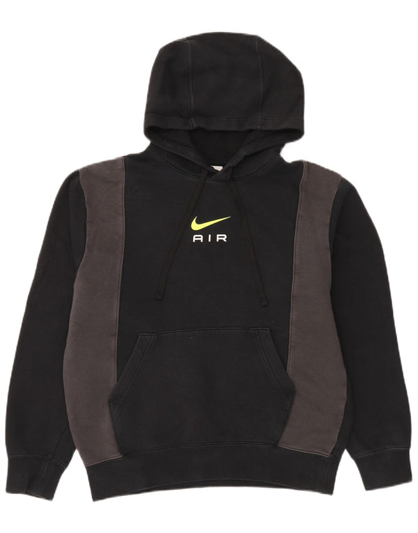 Nike muška majica s kapuljačom s kapuljačom, mali crni pamuk u blokovima boja