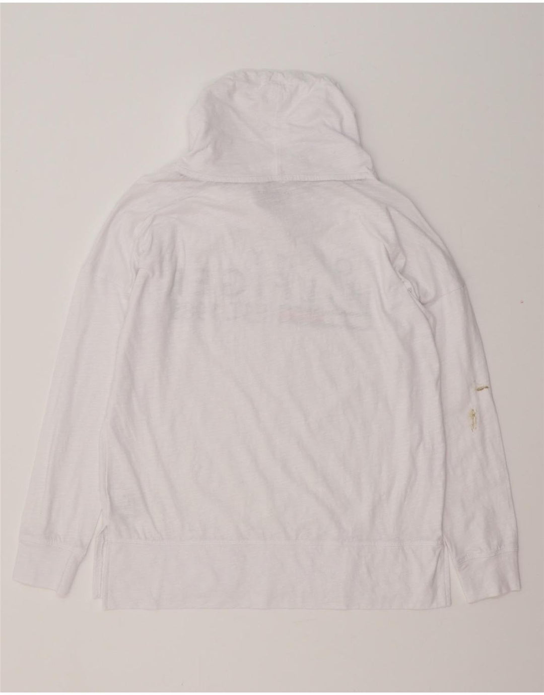 TOMMY HILFIGER Ženska prevelika majica dugih rukava s grafikama UK 10 Mala bijela