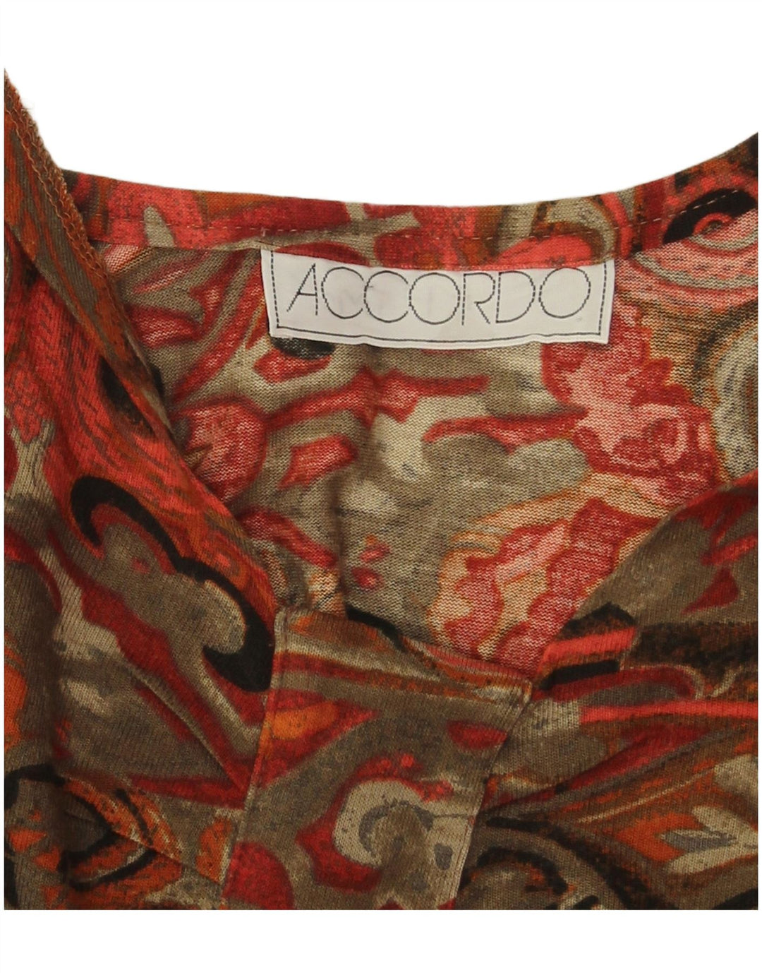 ACCORDO ženska majica dugih rukava UK 14 velikih raznobojnih geometrijskih oblika