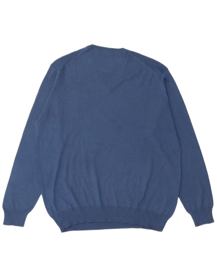 Carrera muški džemper s V-izrezom 2XL plava vunena