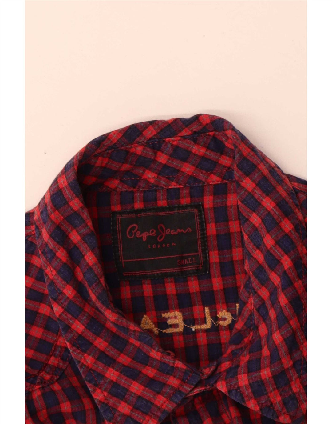 PEPE Jeans Muška flanelska majica s grafičkim motivima Mala crvena pamuk od ginghama