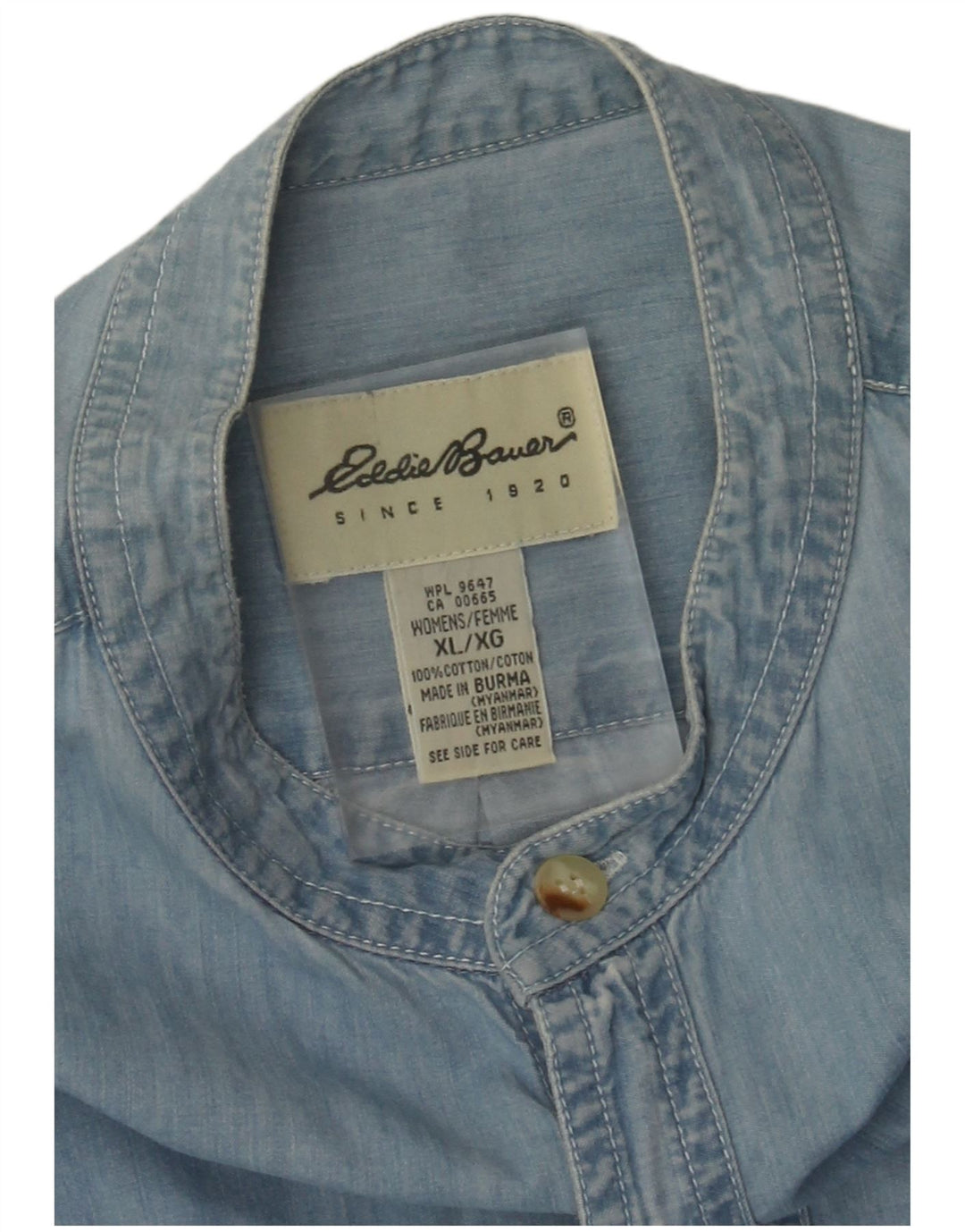 Eddie Bauer ženski pulover traper haljina UK 16 XL plavi pamuk