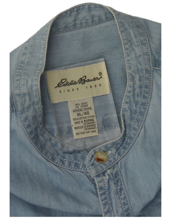 Eddie Bauer ženski pulover traper haljina UK 16 XL plavi pamuk
