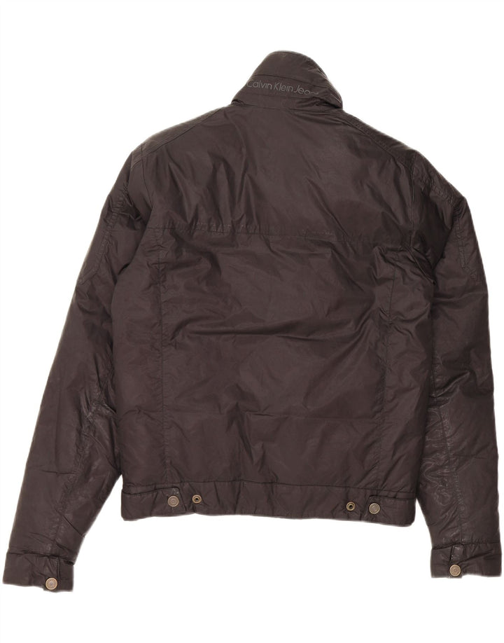CALVIN KLEIN JEANS Mens Padded Jacket UK 36 Small Black Polyamide Vintage Calvin Klein Jeans and Second-Hand Calvin Klein Jeans from Messina Hembry 