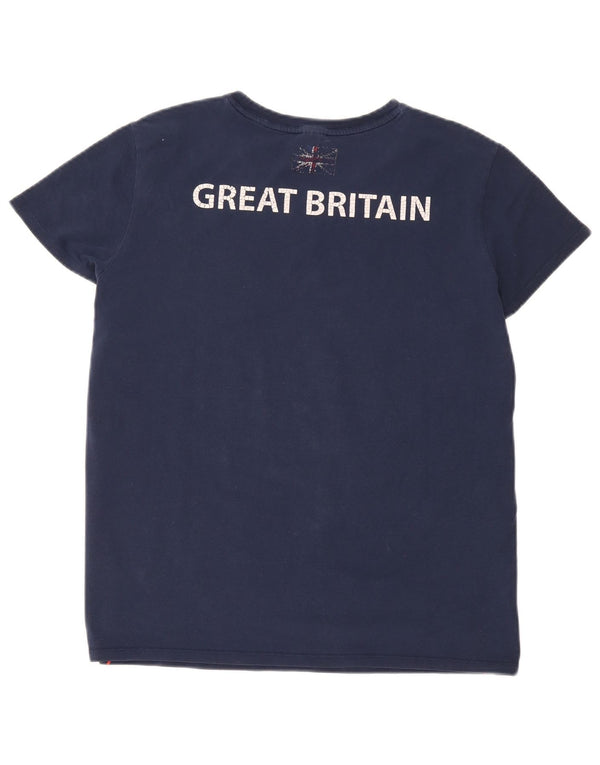 Adidas ženska majica kratkih rukava s grafičkim motivima UK 24/26 2XL tamnoplavi pamuk