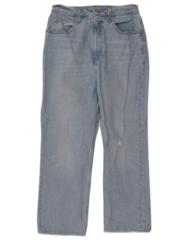 Levi's ženske skraćene traperice visokog struka W28 L23 plavi pamuk