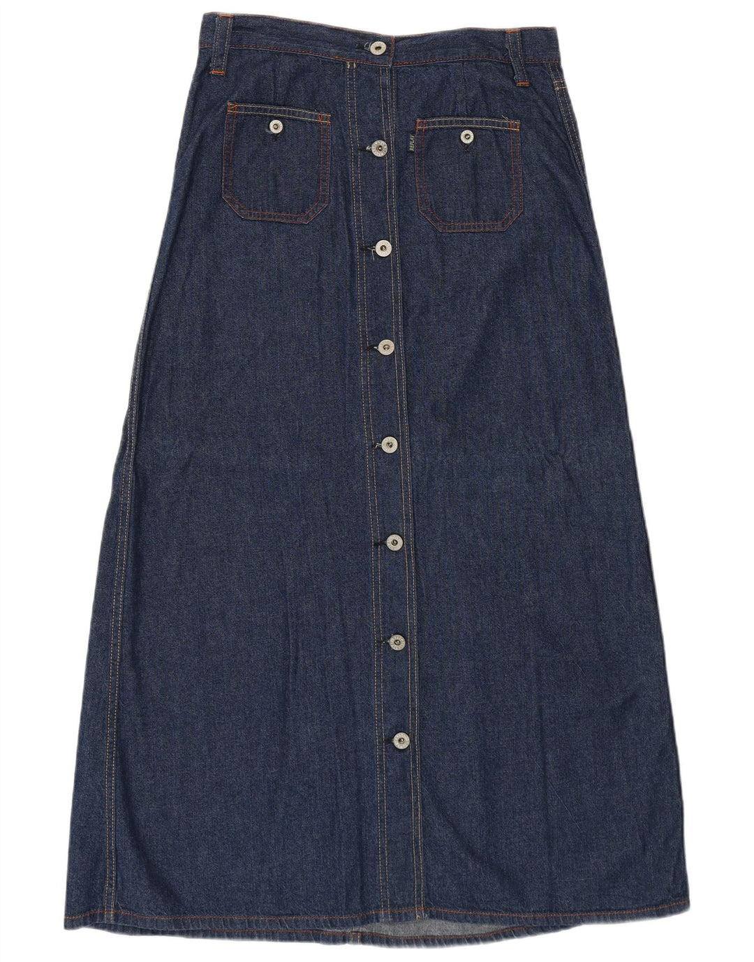 REPLAY ženska maksi traper suknja srednje veličine W28 tamnoplavi pamuk