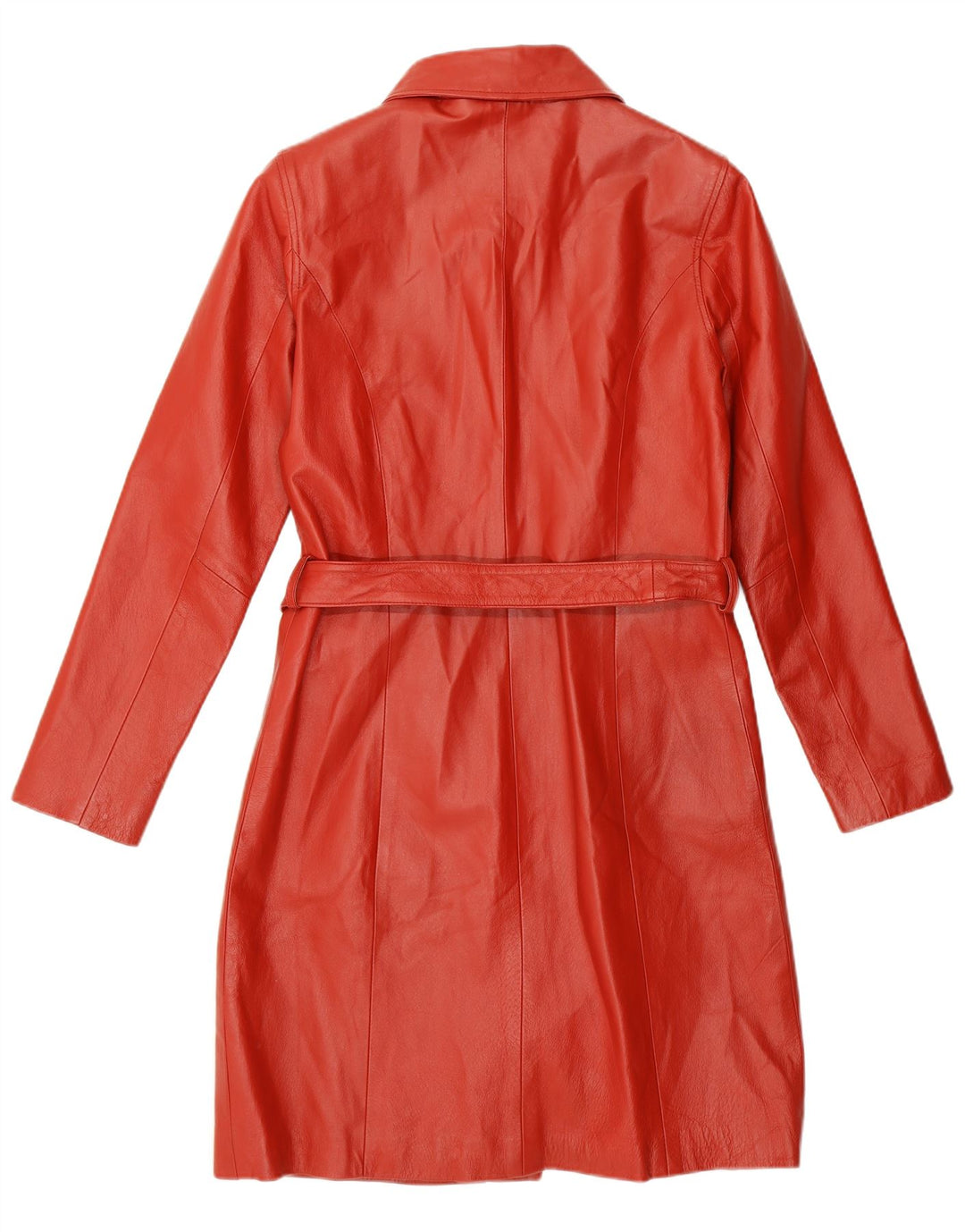 Kara ženski kožni kaput UK 10 Mala crvena koža