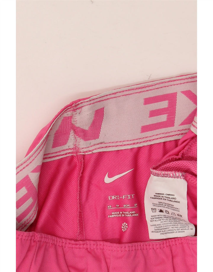 NIKE ženske kratke sportske hlače Dri Fit UK 4 XS ružičasti poliester