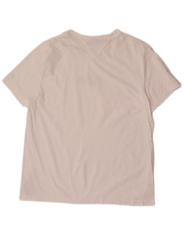 Tommy Hilfiger Mens Slim Fit Graphic T-Shirt Top XL White Cotton