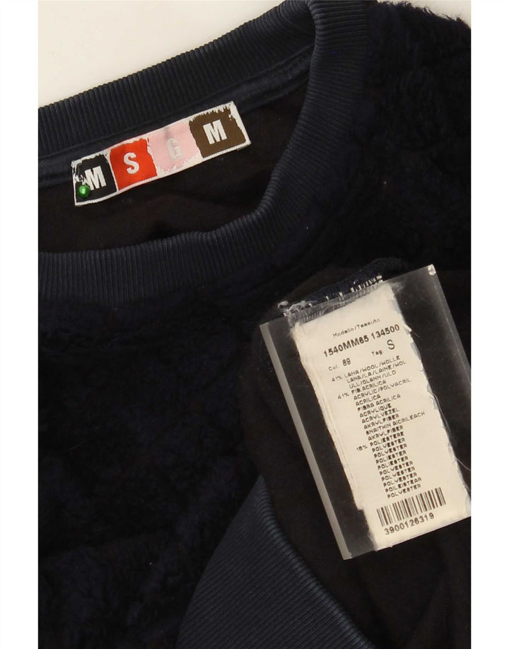 MSGM muški džemper mali tamnoplavi argyle/dijamantna vuna