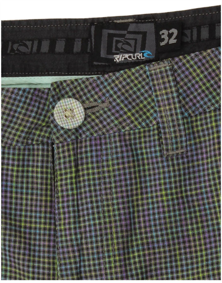 Rip Curl muške chino kratke hlače W32 srednje raznobojni karirani poliester