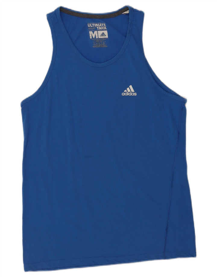 Adidas muški gornji dio prsluka Srednje plavi poliester