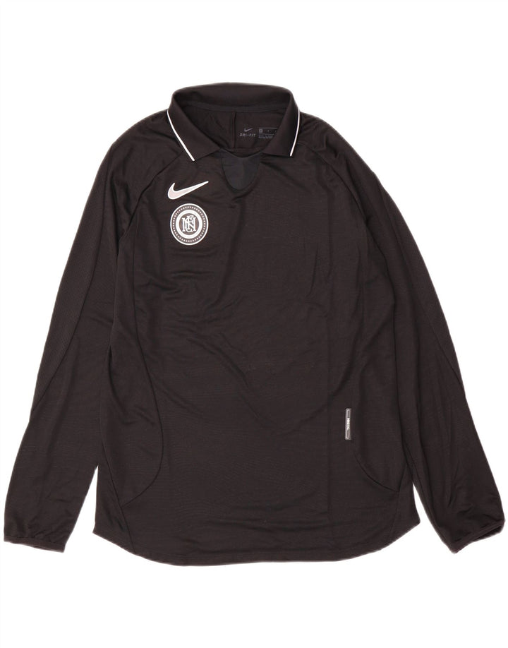 Nike muška Dri Fit majica dugih rukava mala crna poliester