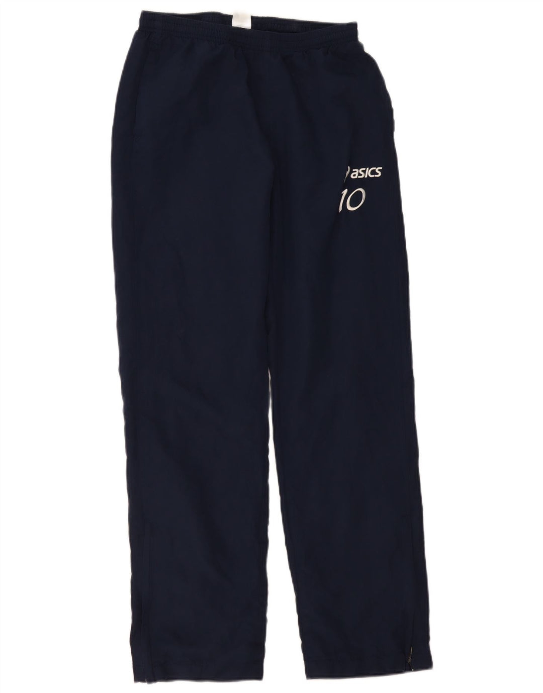 ASICS Ženske Graphic Trenirke Hlače UK 14 Large Navy Blue Poliester