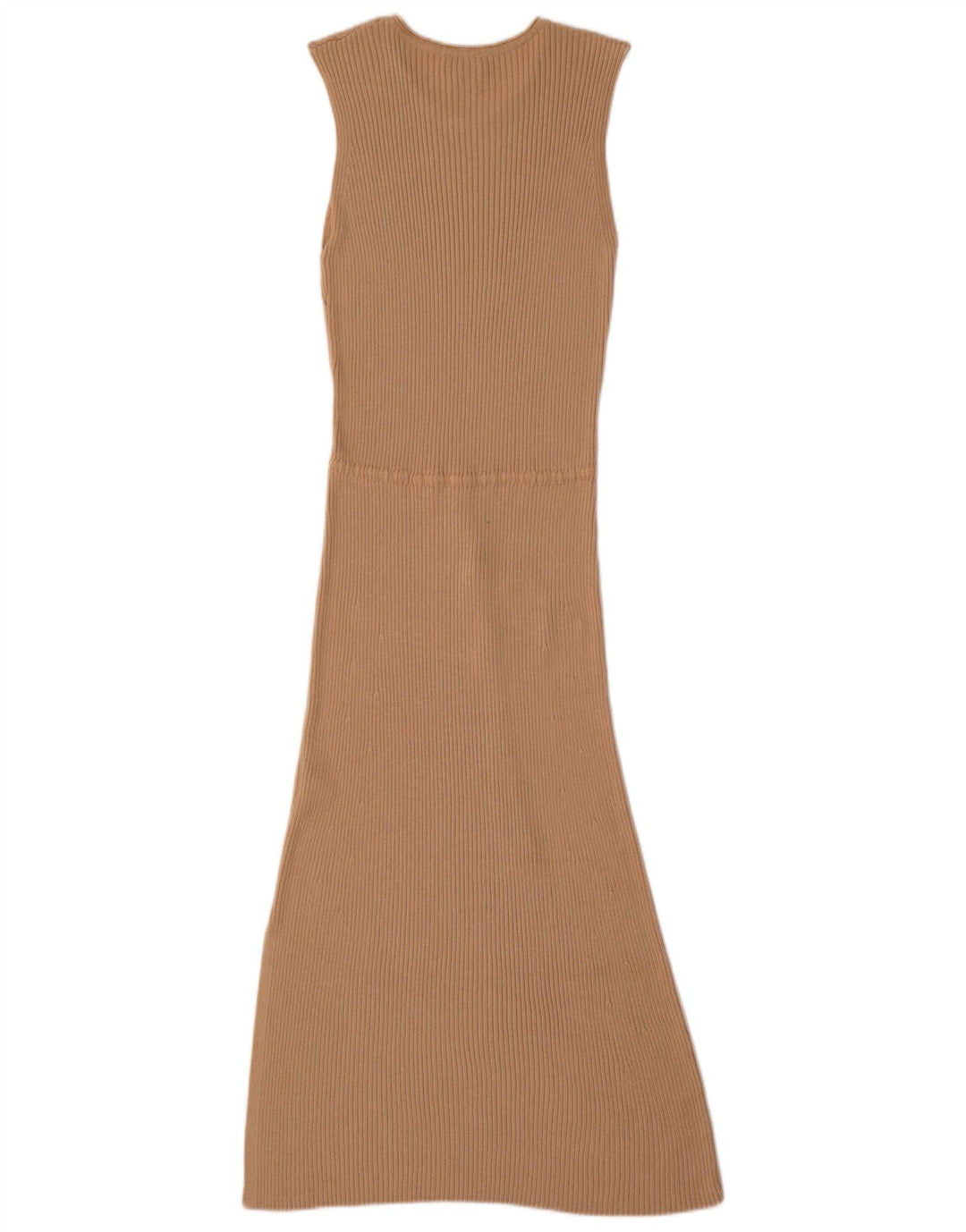 Massimo Dutti ženska maksi haljina bez rukava UK 12 srednje bež viskoza