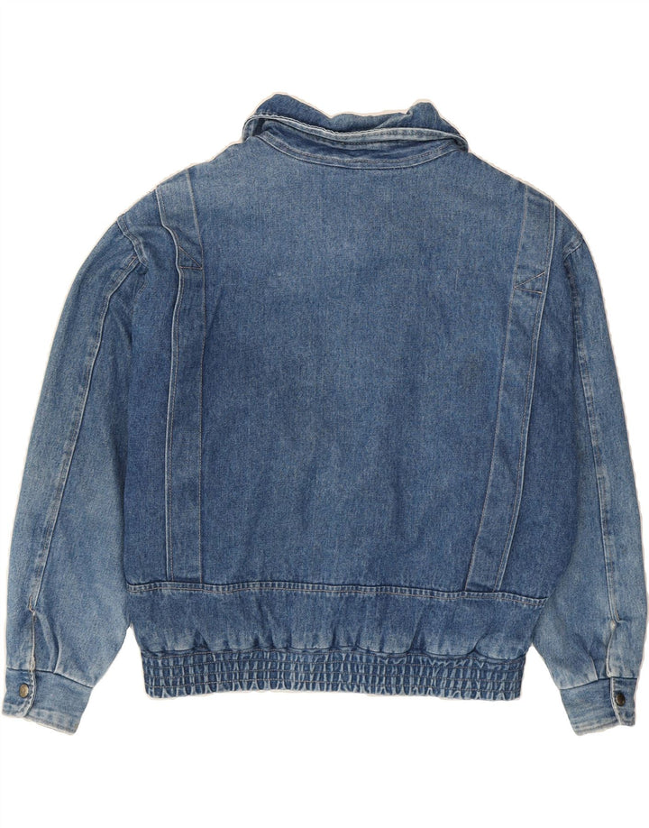 PADDOCK'S Mens Denim Sherpa Jacket UK 36 Small Blue Vintage Paddock's and Second-Hand Paddock's from Messina Hembry 