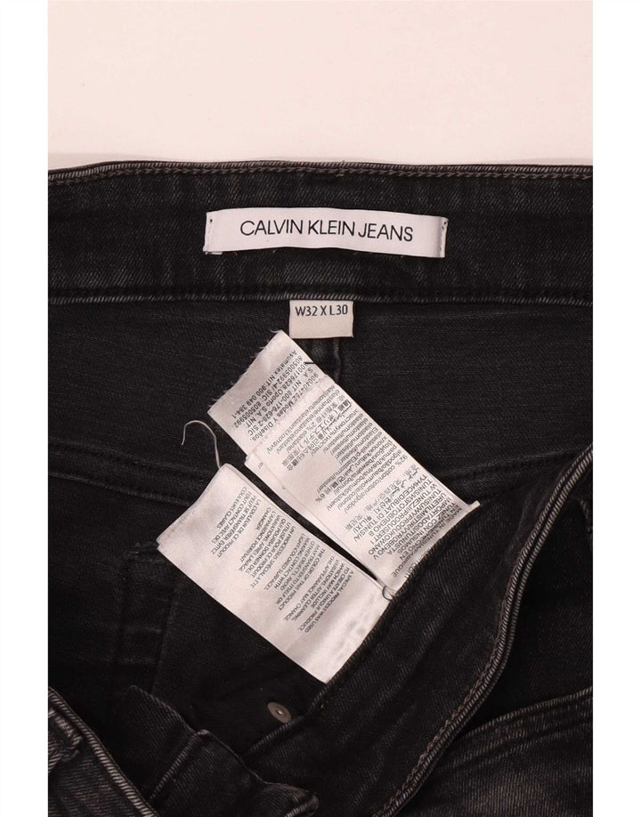 Calvin Klein Muške uske traperice W32 L30 Sivi pamuk