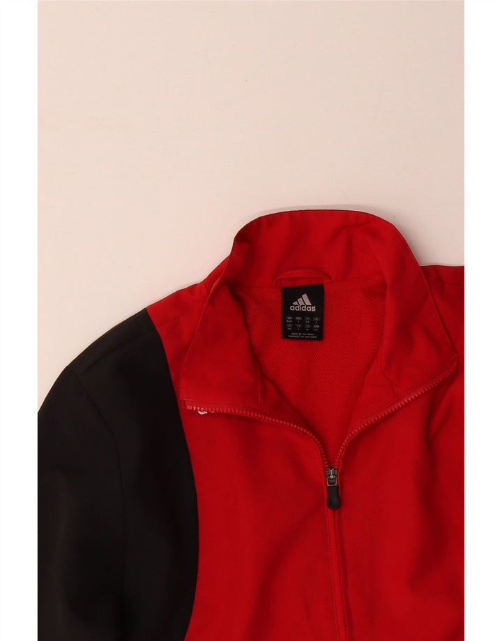 ADIDAS muška trenirka gornja jakna UK 36/38 mala crvena poliester u boji