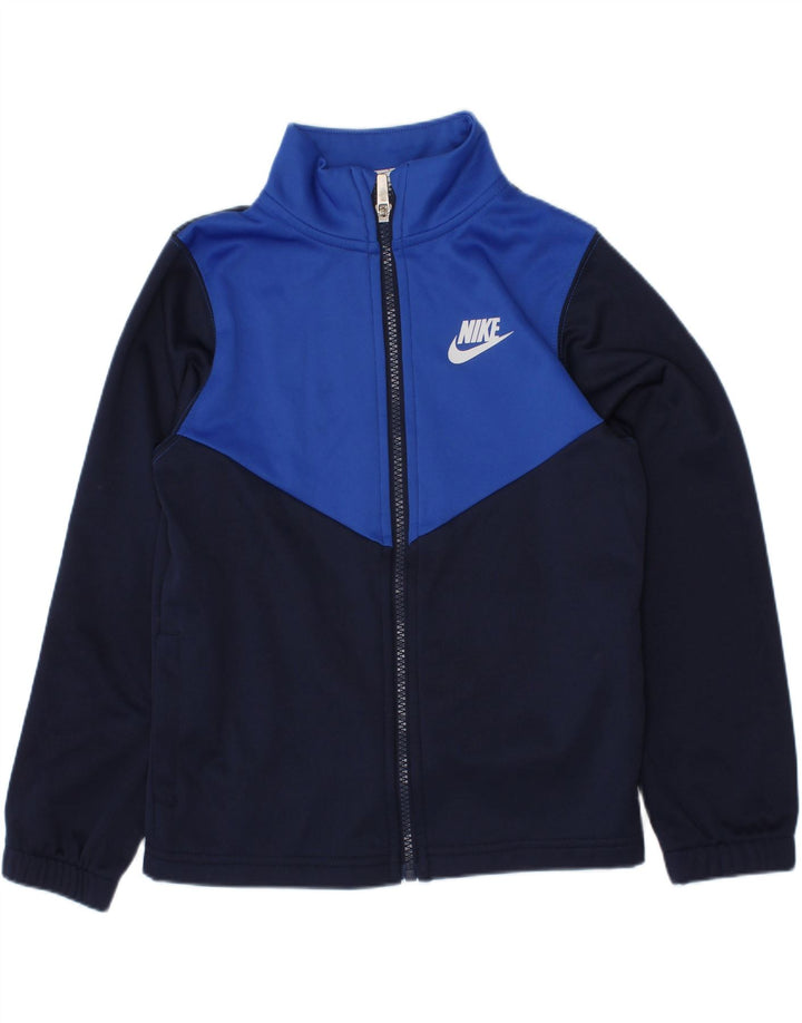 Nike Boys Trenirka Gornja jakna 6-7 Years Large Navy Blue Colourblock
