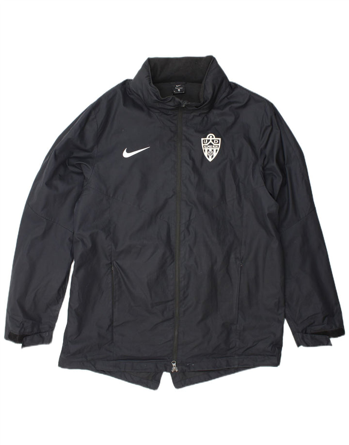 Nike muška kišna jakna s kapuljačom UK 42 XL sivi poliester