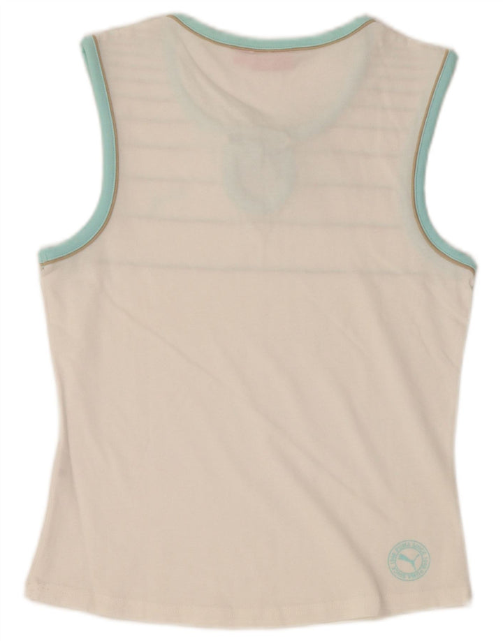 PUMA Ženski grafički prsluk UK 12 srednje bijele pruge