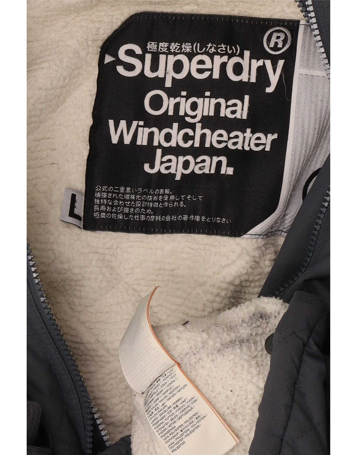 Superdry ženska jakna vjetrovka s kapuljačom UK 40 velika siva
