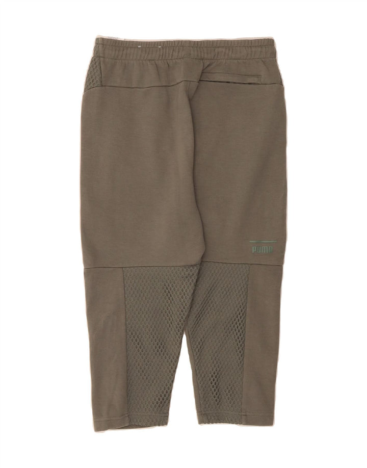 PUMA Mens Capri Tracksuit Trousers Medium  Khaki Cotton Vintage Puma and Second-Hand Puma from Messina Hembry 